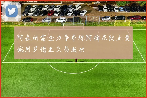 阿森纳需全力争夺琼阿梅尼防止曼城用罗德里交易成功